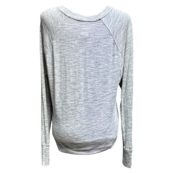 Athleta Long Sleeve Gray Workout Yoga Top Size Medium - Picture 3 of 9